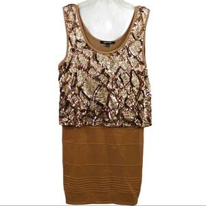 Wow Couture Sequin Cocktail Mini Dress Size Large